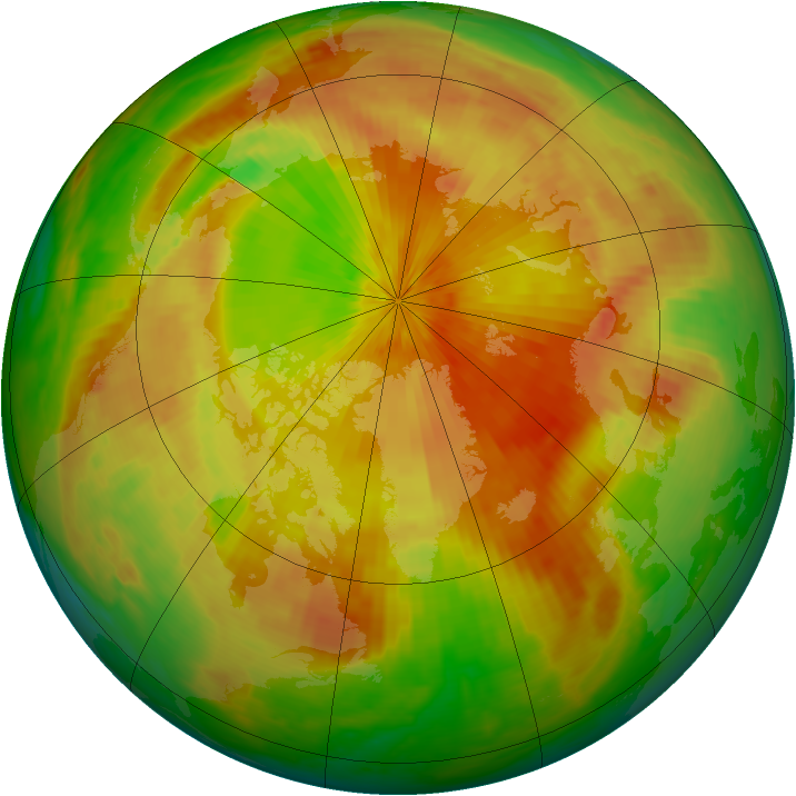Arctic ozone map for 04 May 2003